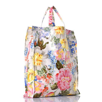 Gucci Patent Canvas Frame Logo Floral Print Vertical Tote Multicolor 3 of 8