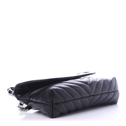 Chanel Calfskin Chevron Waist Belt Bag Black 4 of 14