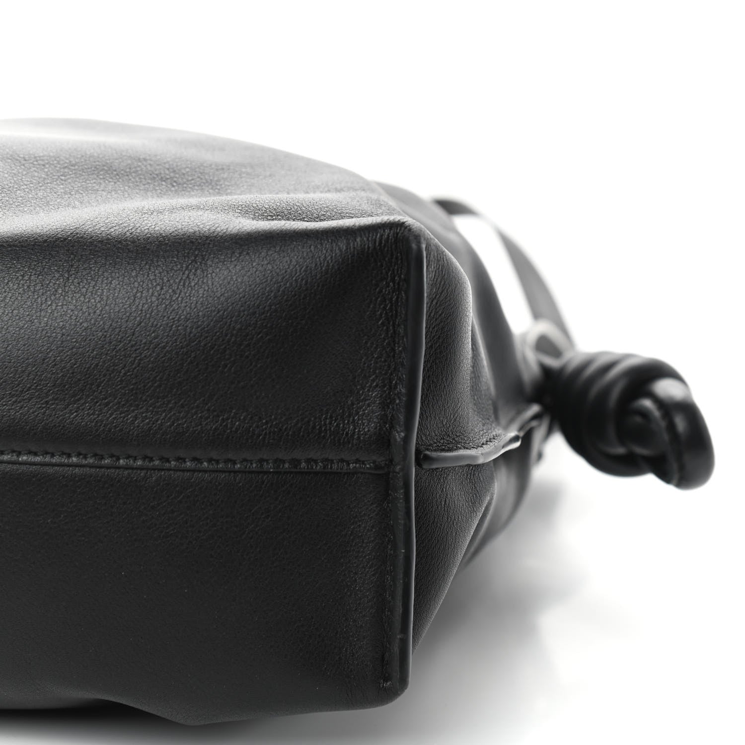 Loewe Calfskin Small Flamenco Knot Bag Black 9 of 10