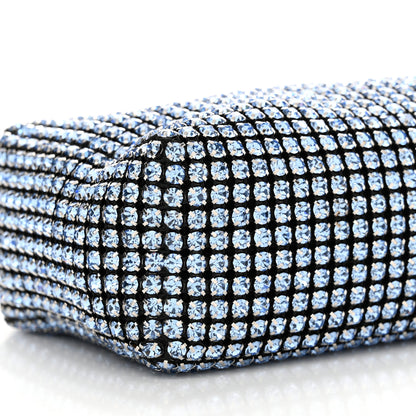 Alexander Wang Mesh Crystal Rhinestone Mini Heiress Pouch Navy 9 of 13