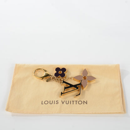 Louis Vuitton Fleur De Monogram Bag Charm Dore 6 of 6