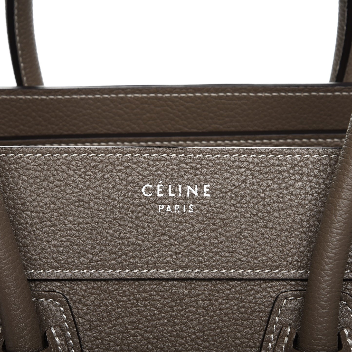 Drummed Calfskin Micro Luggage Souris