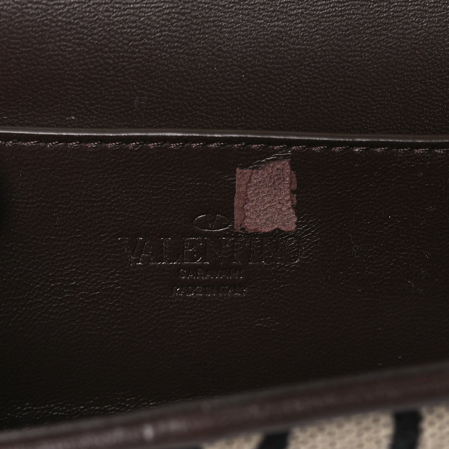 Valentino Garavani Toile Iconographe Goatskin Vlogo Mini Loco Shoulder Bag Beige Black 6 of 10