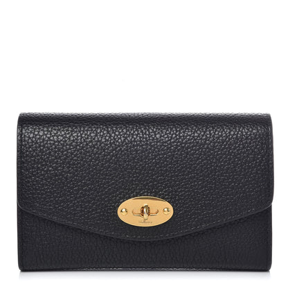 Mulberry Classic Grain Medium Darley Wallet Black 1 of 8