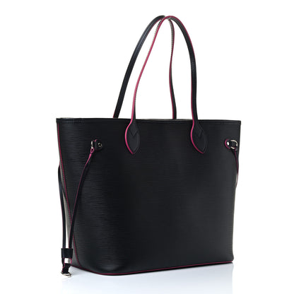 Louis Vuitton Epi Neverfull MM Black Hot Pink 2 of 4
