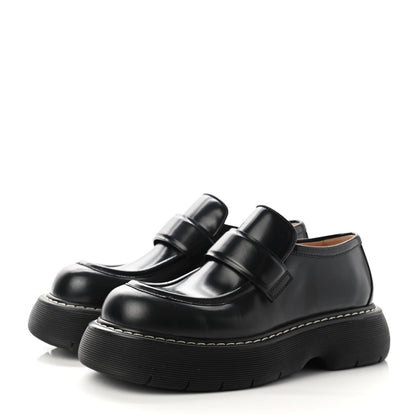Bottega Veneta Brushed Calfskin Swell Loafers 40 Black 3 of 8