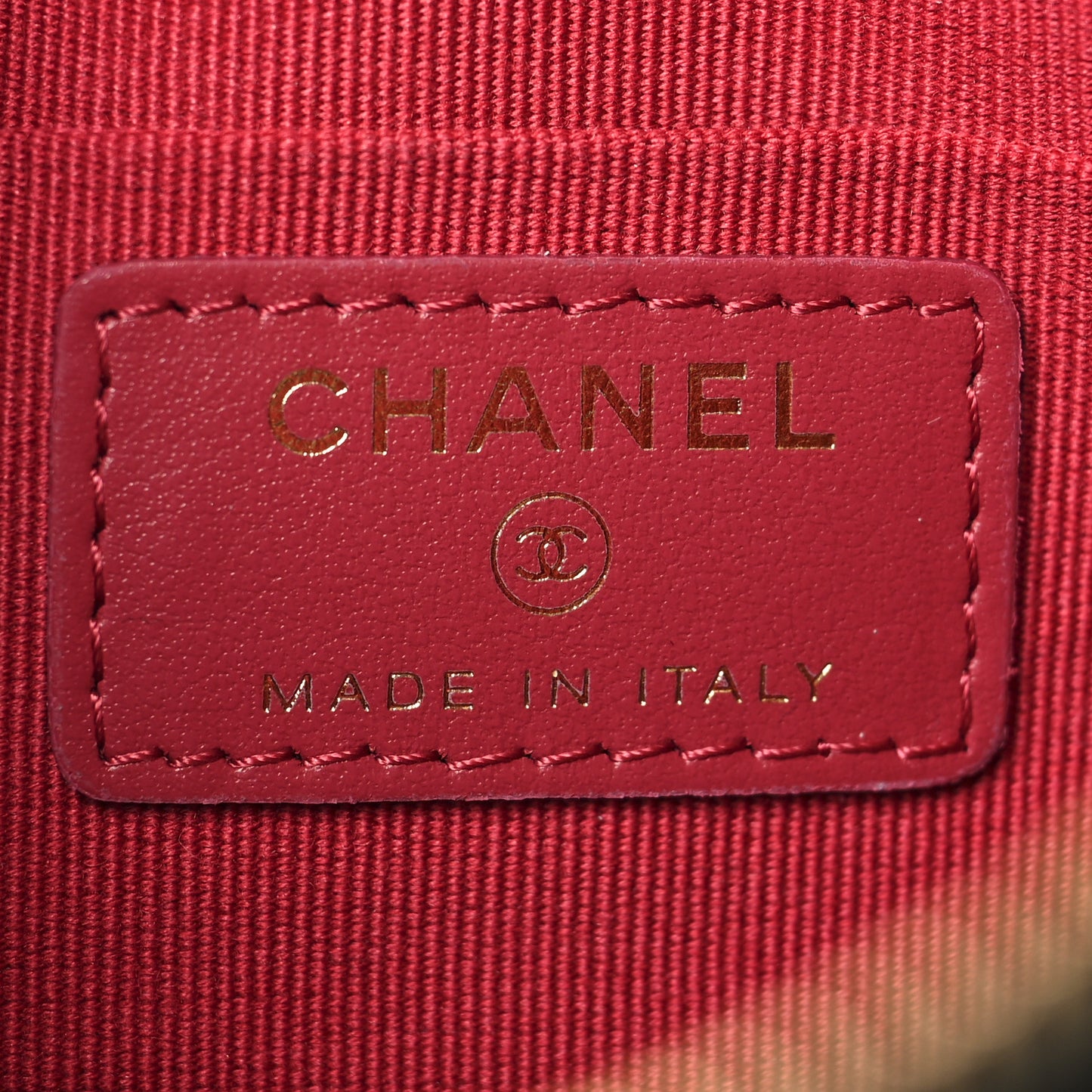 Lambskin Quilted Small Chanel 19 Pouch Black