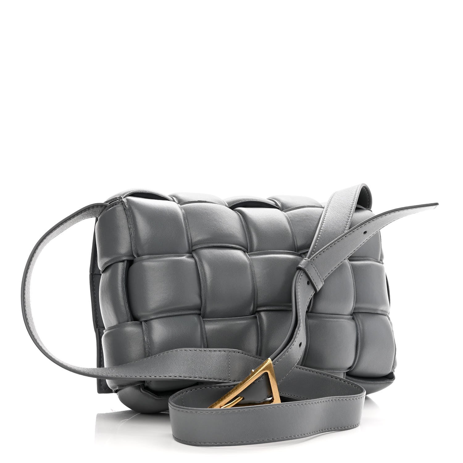Bottega Veneta Nappa Maxi Intreccio Padded Cassette Crossbody Bag Thunder 3 of 10