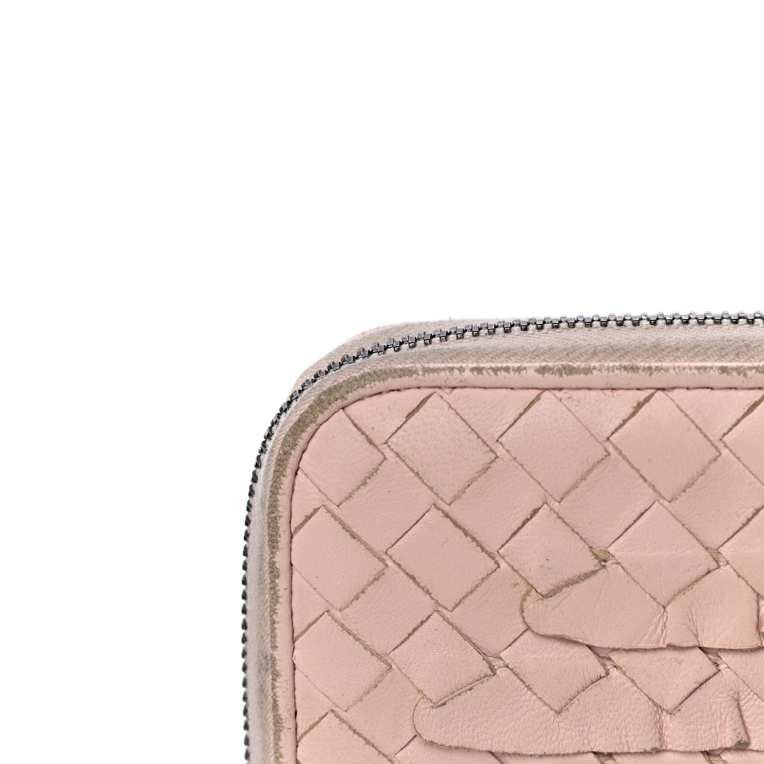 Bottega Veneta Nappa Intrecciato Zip Around Wallet Petal Pink 25 of 36
