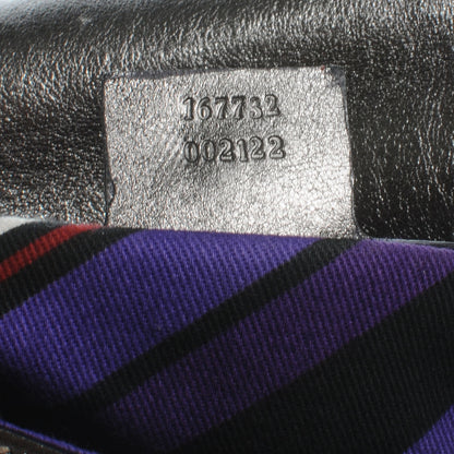 Gucci Guccissima Britt Tassel Shoulder Bag Gunmetal 6 of 7