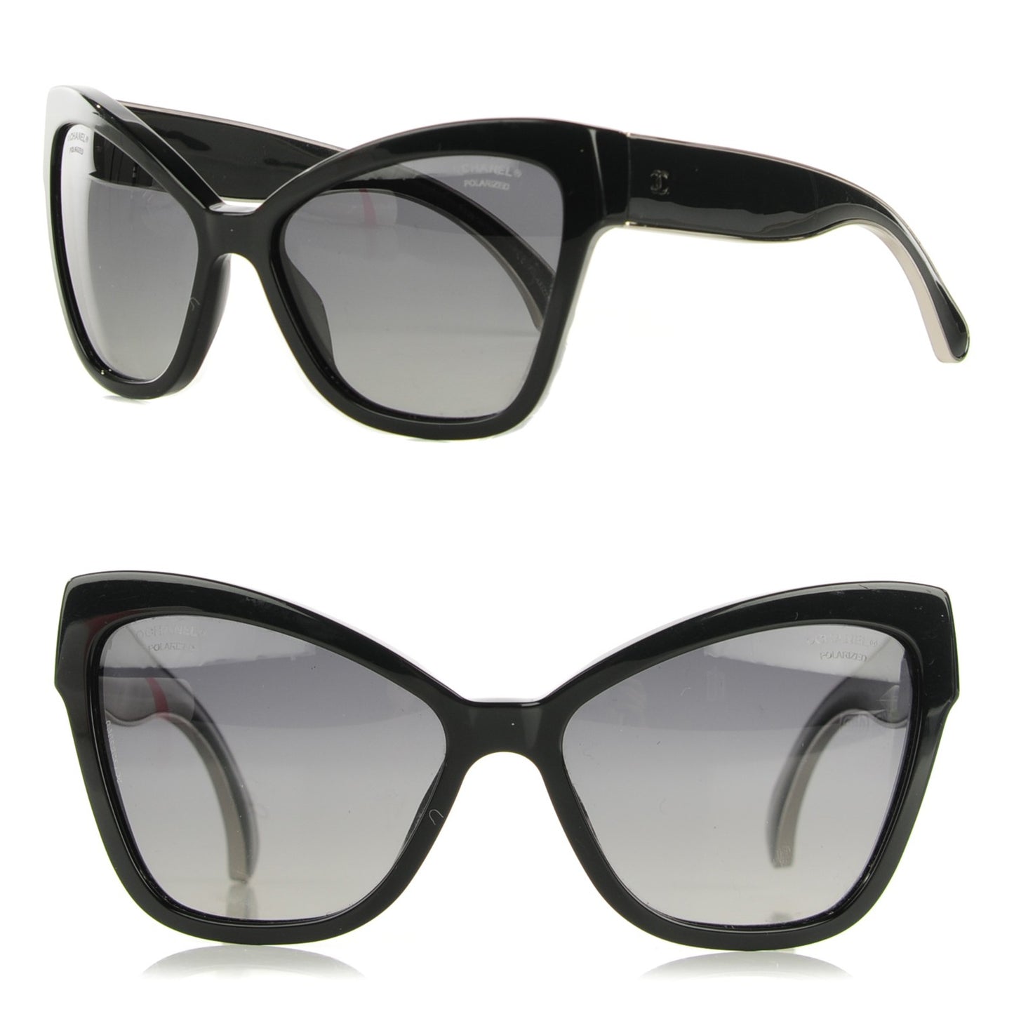 Acetate CC Cat Eye Sunglasses 5271 Black