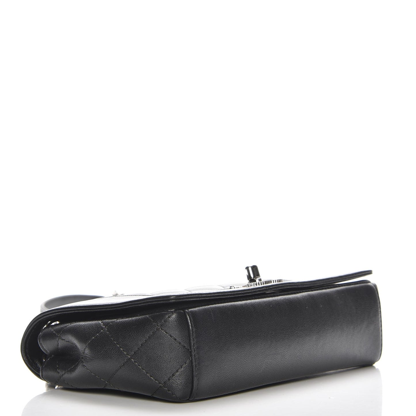 Sheepskin Quilted Small Vintage Mademoiselle Flap Black