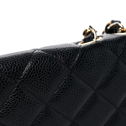 Chanel Caviar Quilted Jumbo Single Flap Black 20 of 23