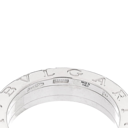 Bulgari 18K White Gold Diamond B.Zero1 Engagement Ring 51 5.75 6 of 8