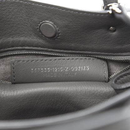 Balenciaga Calfskin Papier Mini A4 Zip Around Tote Gris Metal 7 of 10