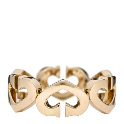 Cartier 18K Yellow Gold Hearts and Symbols Ring 53 6.5 3 of 6