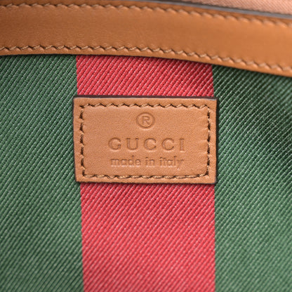 Gucci GG Supreme Monogram Emblem Medium Tote Bag Beige Dark Brown 6 of 10