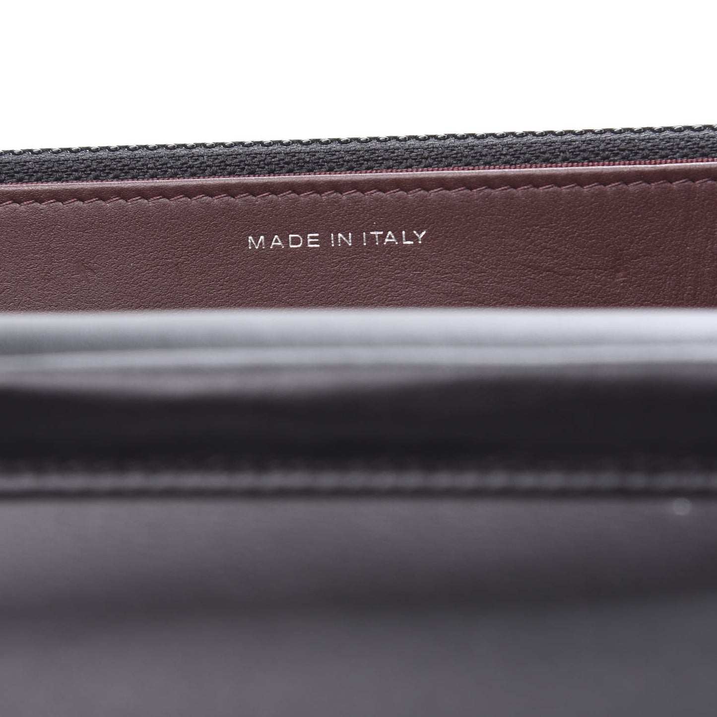 Aged Calfskin Chevron Quilted Reissue Wallet On Chain WOC Black