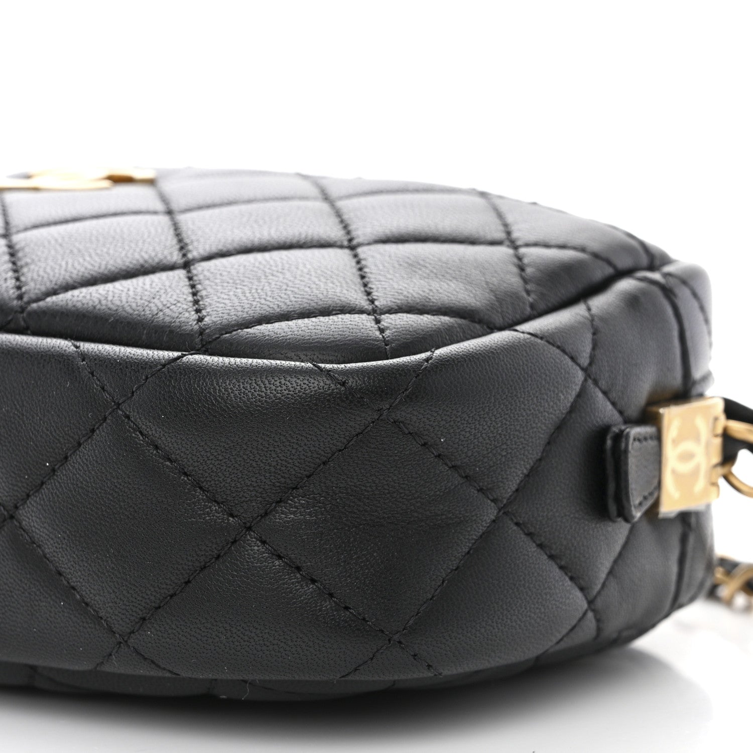 Chanel Lambskin Quilted Camera Bag Black 10 of 11