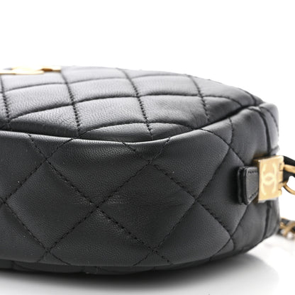 Chanel Lambskin Quilted Camera Bag Black 10 of 11