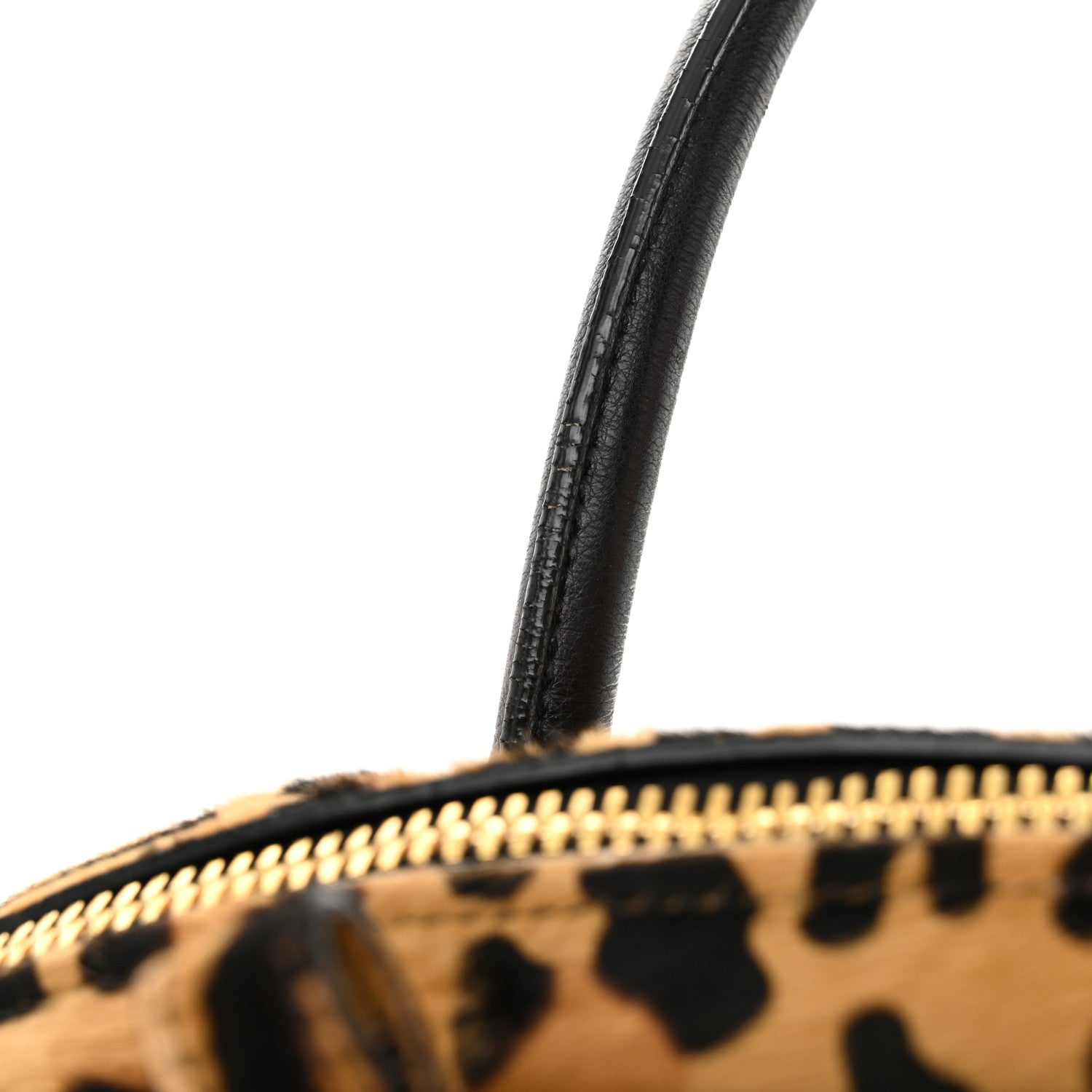 Prada Pony Hair Leopard Print Large Cavallino Miele Moro 13 of 13