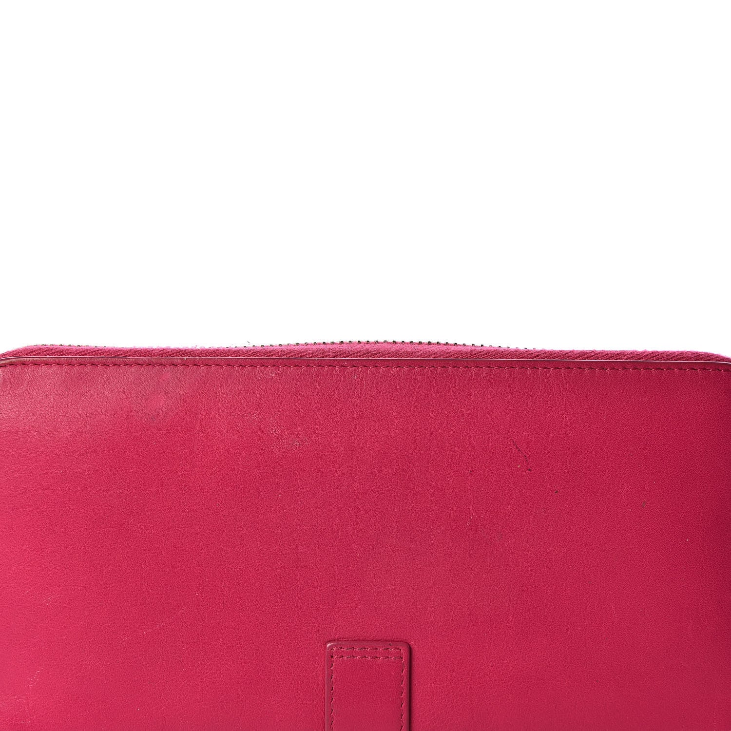 Saint Laurent Calfskin Classic Y Ligne Zip Around Wallet Fuchsia 8 of 8