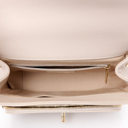 Chanel Caviar Quilted Medium Business Affinity Flap Light Beige 5 of 12