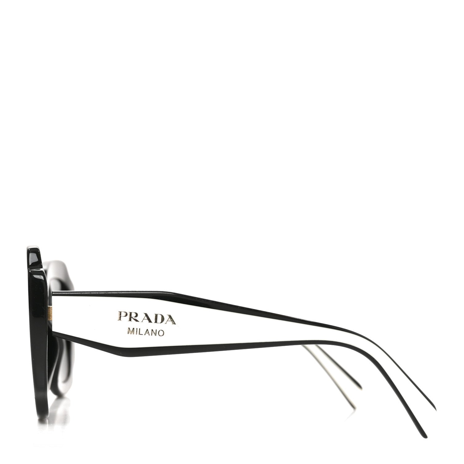 Prada Acetate Square Sunglasses SPR 16Y White Dark Grey 3 of 7