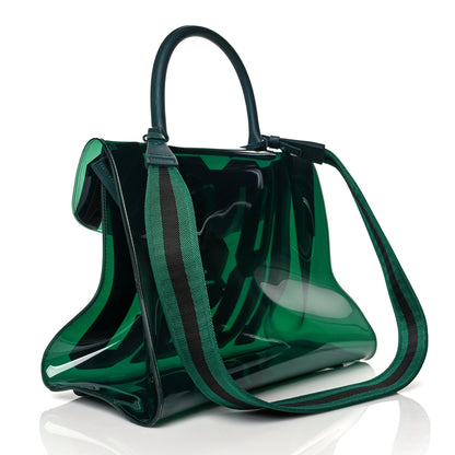 Delvaux PVC The Hero 1829 Brillant Satchel Vert 3 of 13