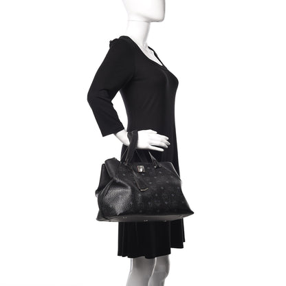 MCM Visetos Large Tote Black 2 of 17