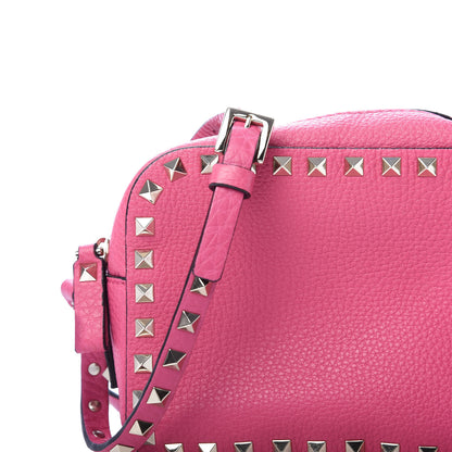 Valentino Garavani Pebbled Calfskin Rockstud Camera Crossbody Bag Peony 9 of 9