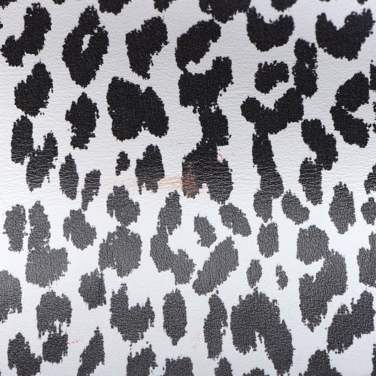Saint Laurent Calfskin Monogram Printed Leopard Cassandre Clutch Black White 8 of 9