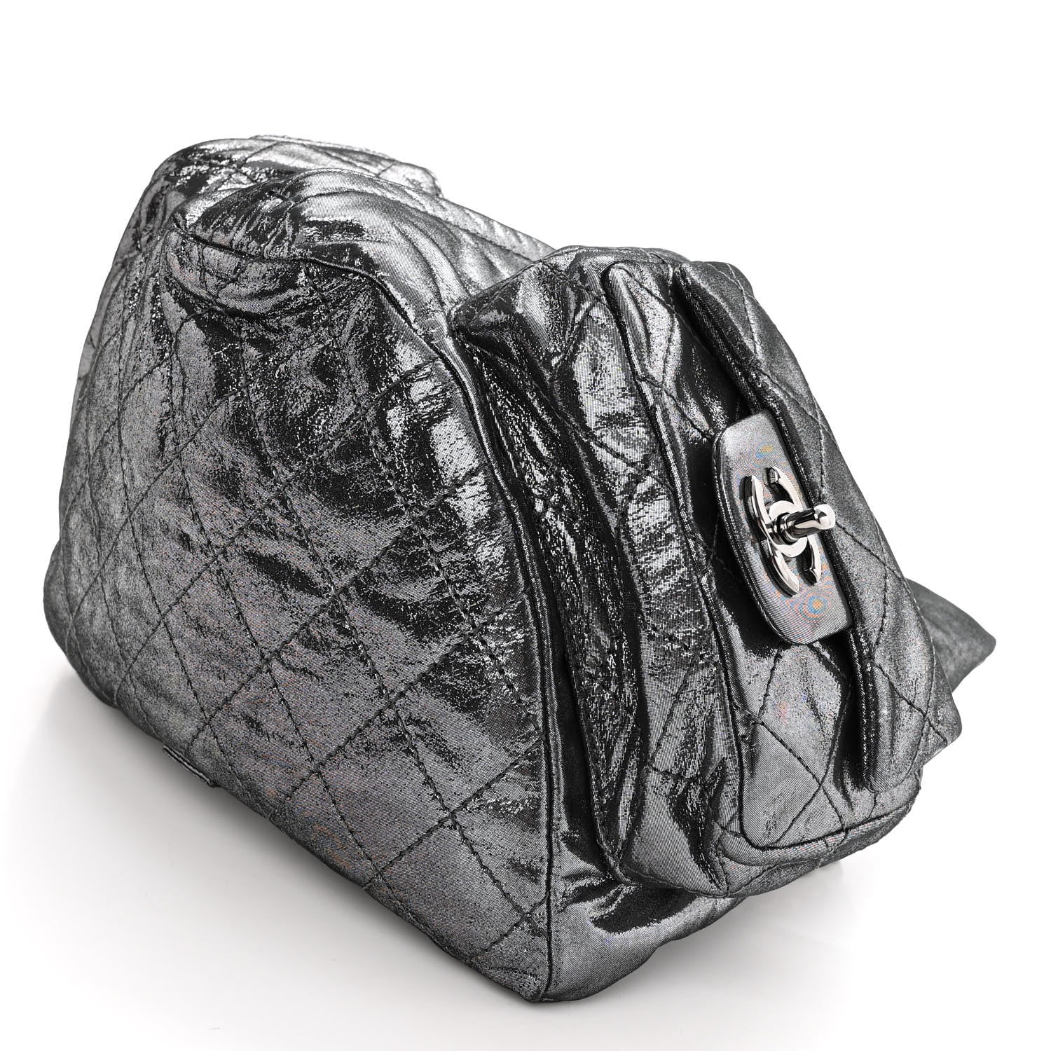 Chanel Iridescent Calfskin Backpack Is Back Dark Grey 9 of 9