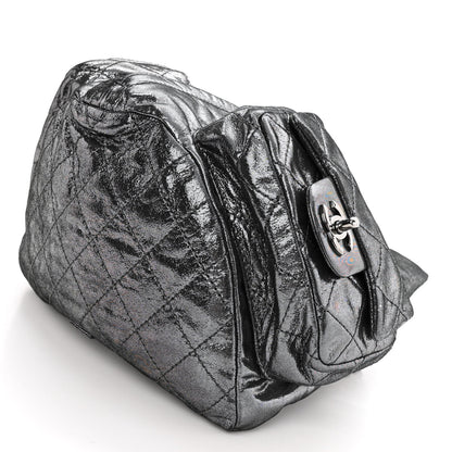 Chanel Iridescent Calfskin Backpack Is Back Dark Grey 9 of 9