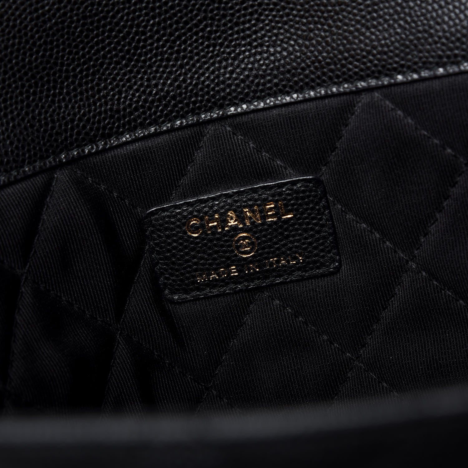 Chanel Caviar Quilted Large Golden Class Pouch Black 6 of 8