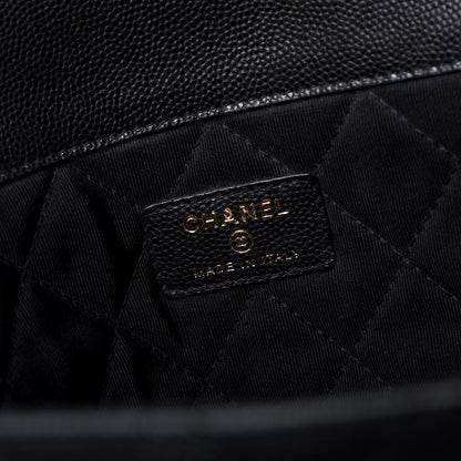 Chanel Caviar Quilted Large Golden Class Pouch Black 6 of 8