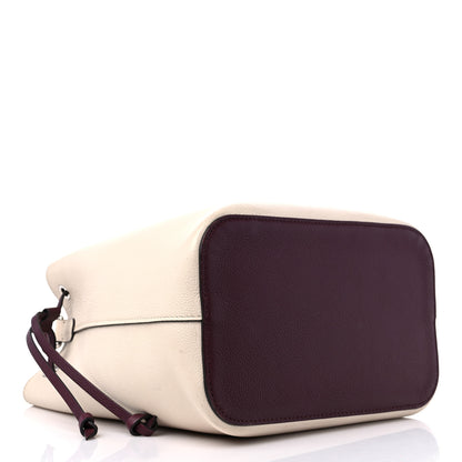 Louis Vuitton Calfskin Lockme Bucket Soie Quartz Calla 4 of 11
