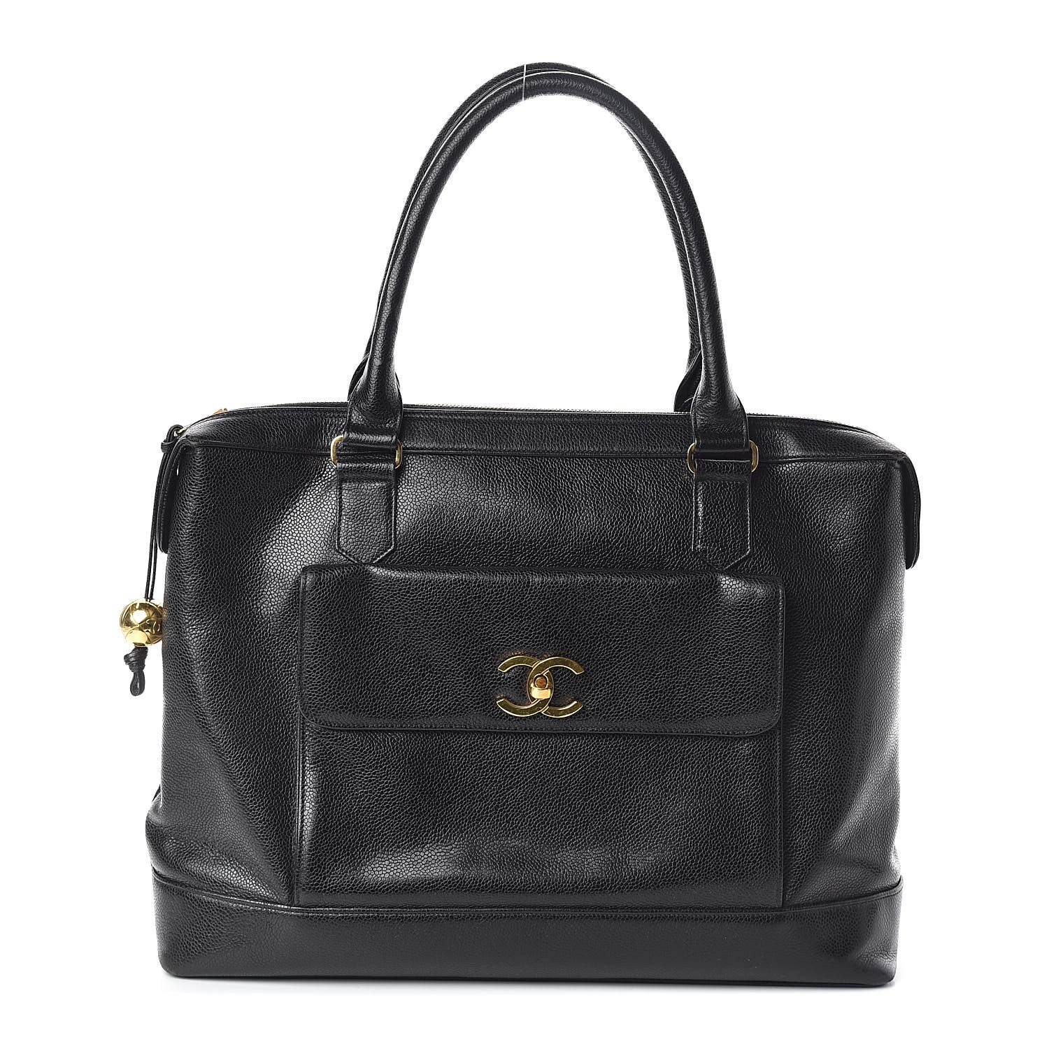 Chanel Caviar CC Tote Black 1 of 10