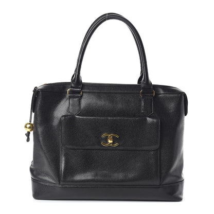 Chanel Caviar CC Tote Black 1 of 10