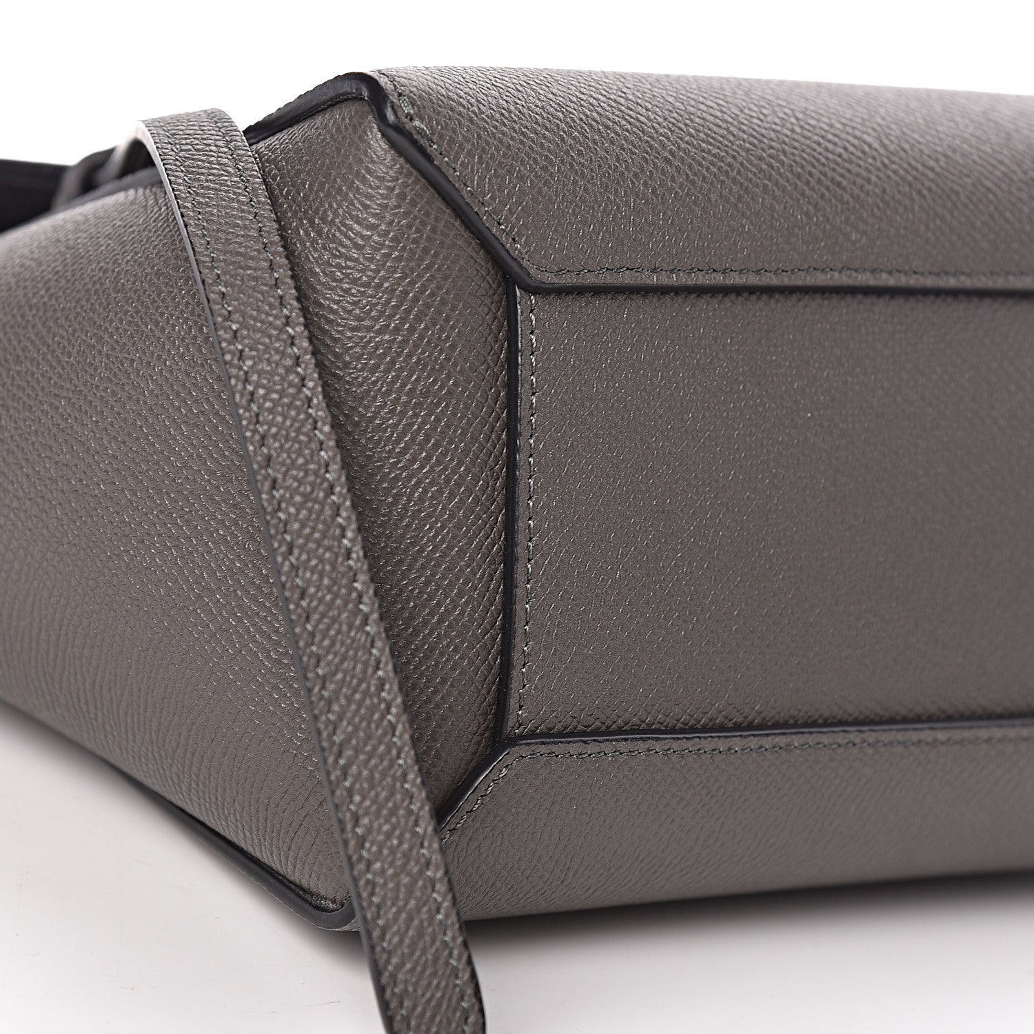 Celine Grained Calfskin Nano Belt Bag Grey 8 of 9