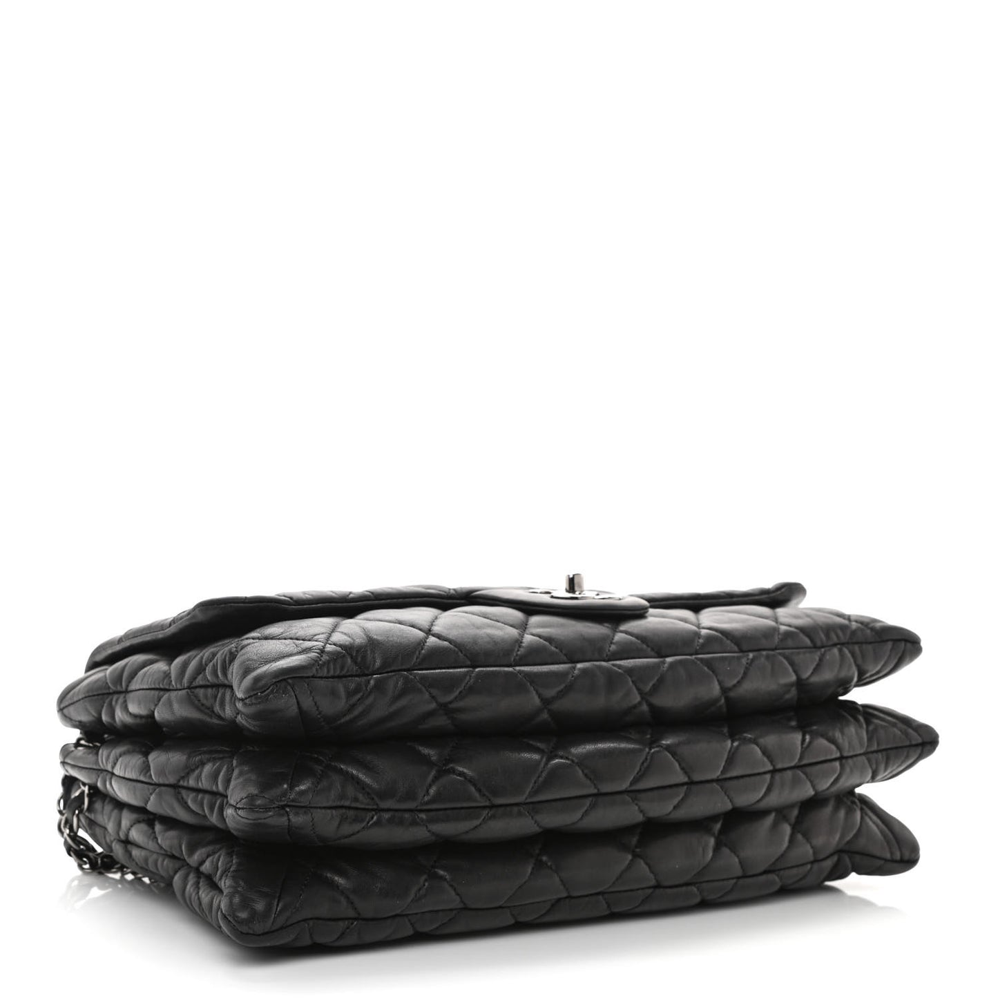 Lambskin Quilted Maxi Chanel 3 Flap Black