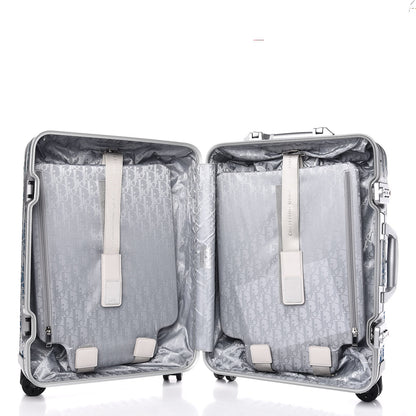 Christian Dior X RIMOWA Aluminum Gradient Cabin Luggage Blue Multi 9 of 12