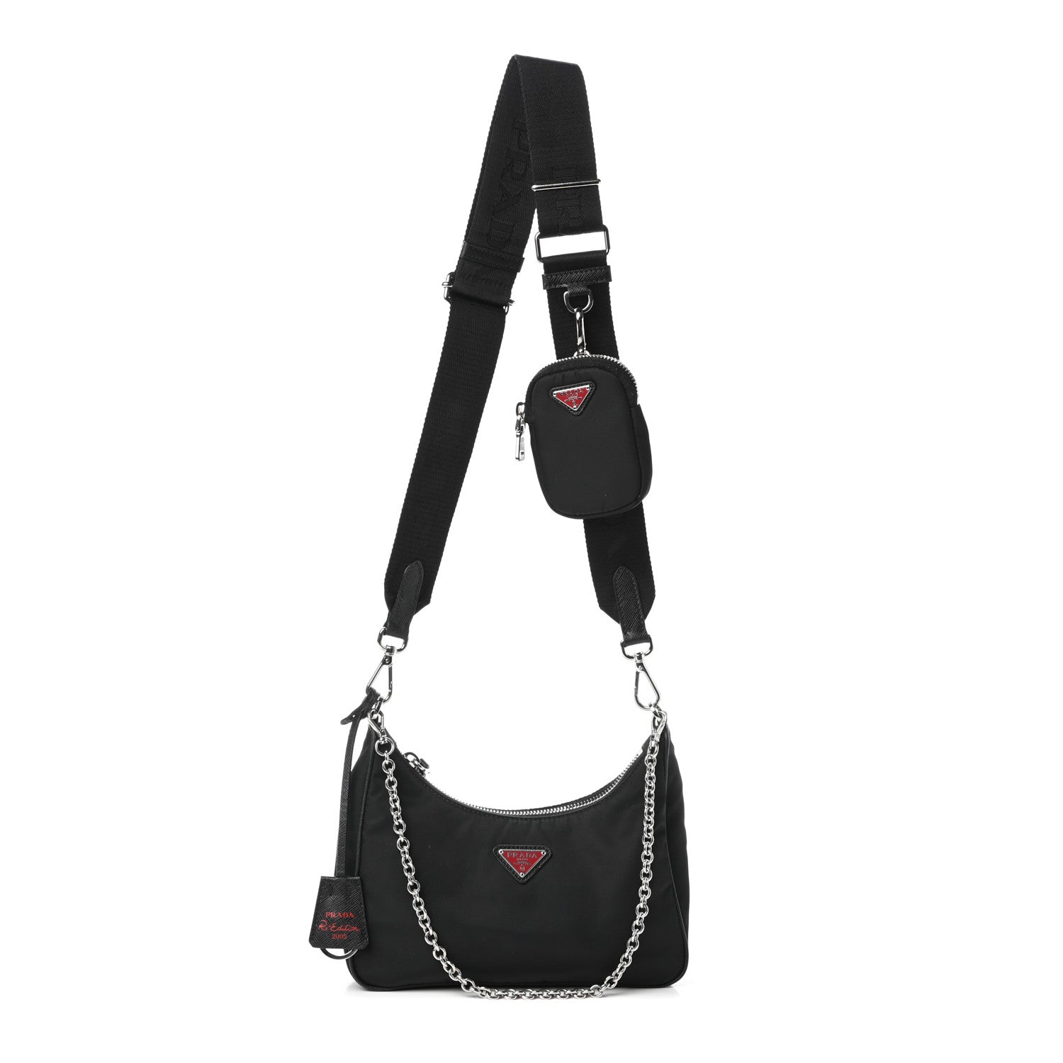 Prada Nylon Lunar New Year Re-Edition 2005 Shoulder Bag Black 1 of 8