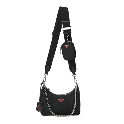 Prada Nylon Lunar New Year Re-Edition 2005 Shoulder Bag Black 1 of 8