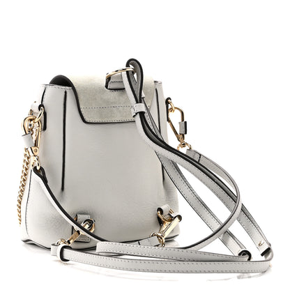 Chloe Suede Calfskin Mini Faye Backpack Airy Grey 3 of 10