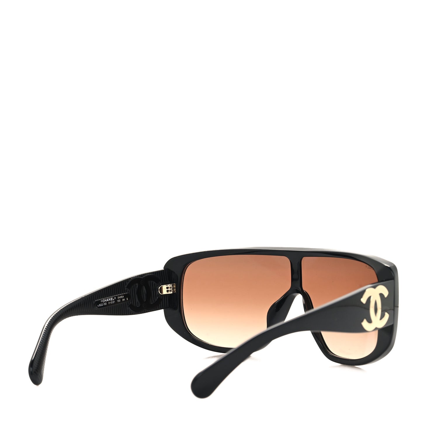 Acetate Shield Sunglasses 5495A Black