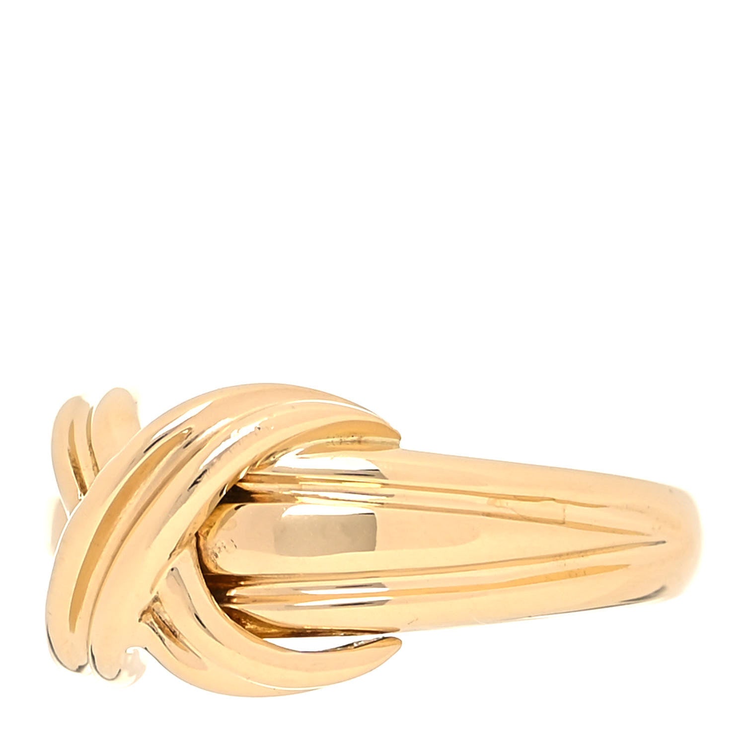 Tiffany 18K Yellow Gold Signature X Ring 49 5 4 of 6