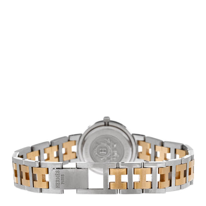 Hermes Stainless Steel 24mm Clipper Quartz Watch Gold 3 of 5
