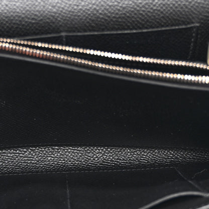 Hermes Epsom Kelly Wallet To Go Black 5 of 12