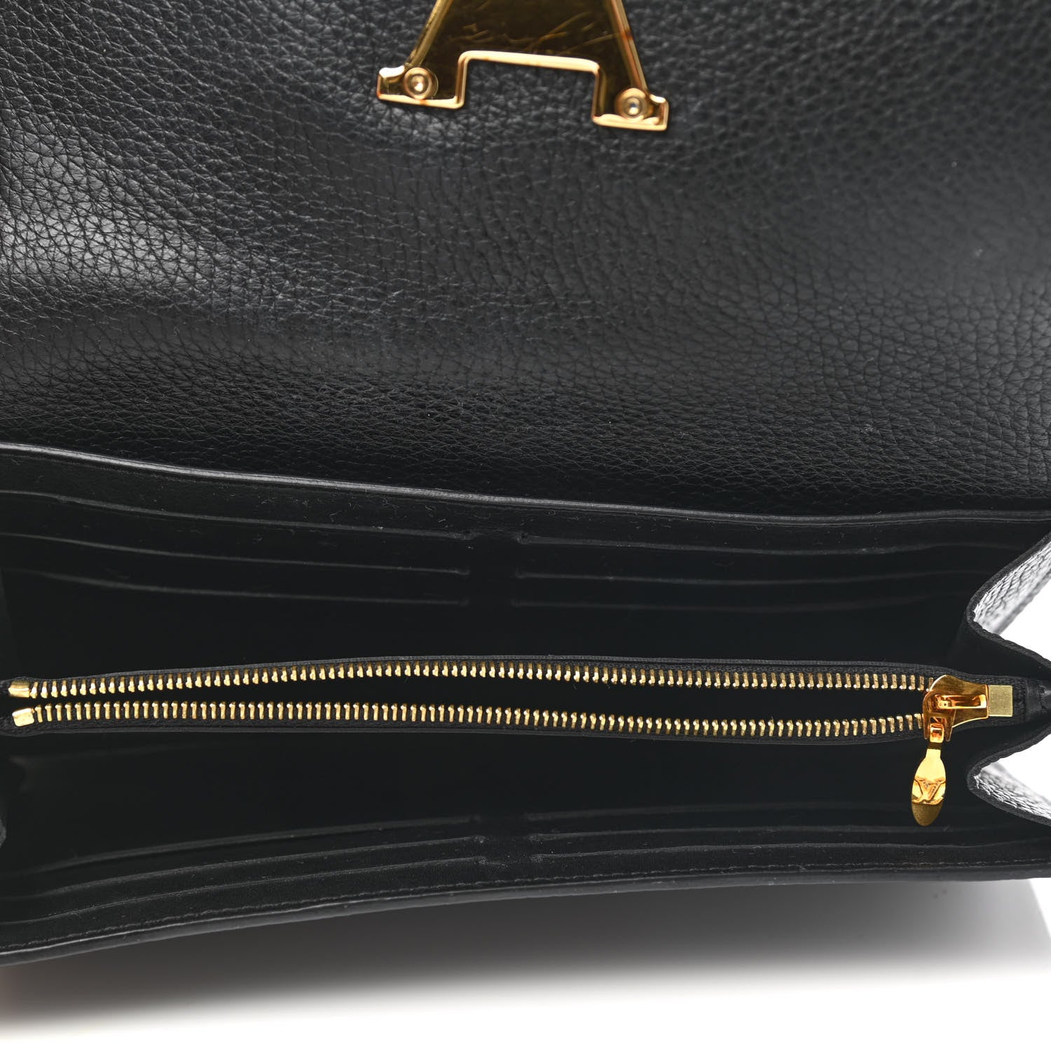 Louis Vuitton Taurillon Embellished Capucines Long Wallet Black 5 of 8